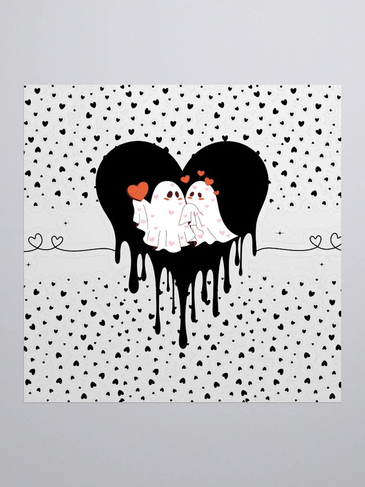 Love Ghosts Kiss Cut Stickers product image (1)