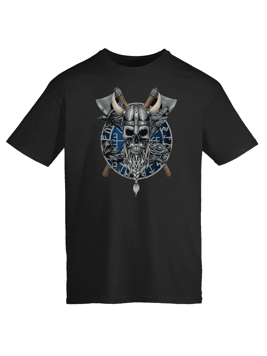 Viking Skull Front Graphic Tee product image (9)