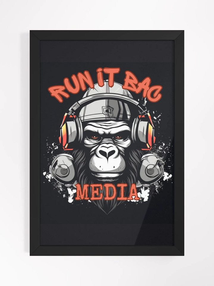 RUN It BAC Media Wall Poster Black product image (1)