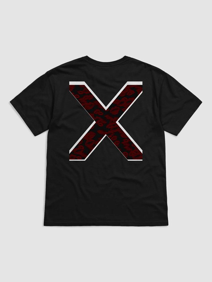 Black X Subtle Red Lipstick Kisses Shirt product image (28)