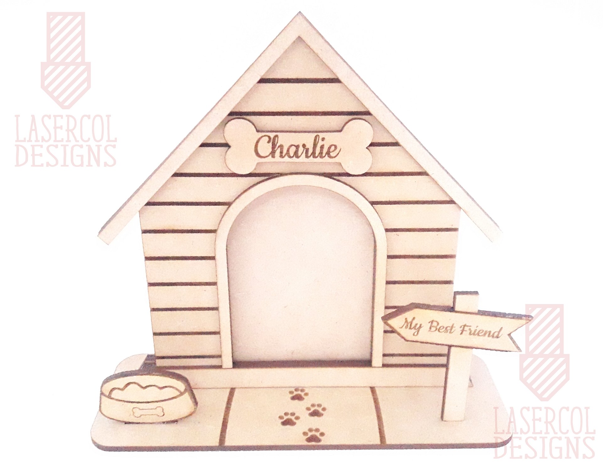 Dog House Photo Frame - Laser Cut Files product image (4)