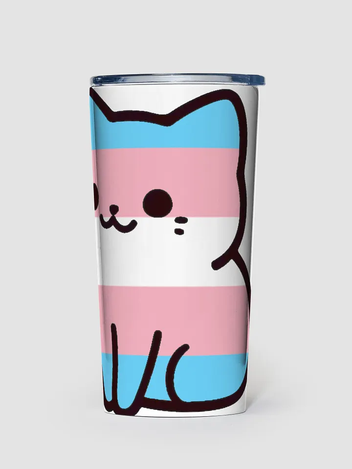 Transgender Pride Kitty Tumbler Cup product image (1)