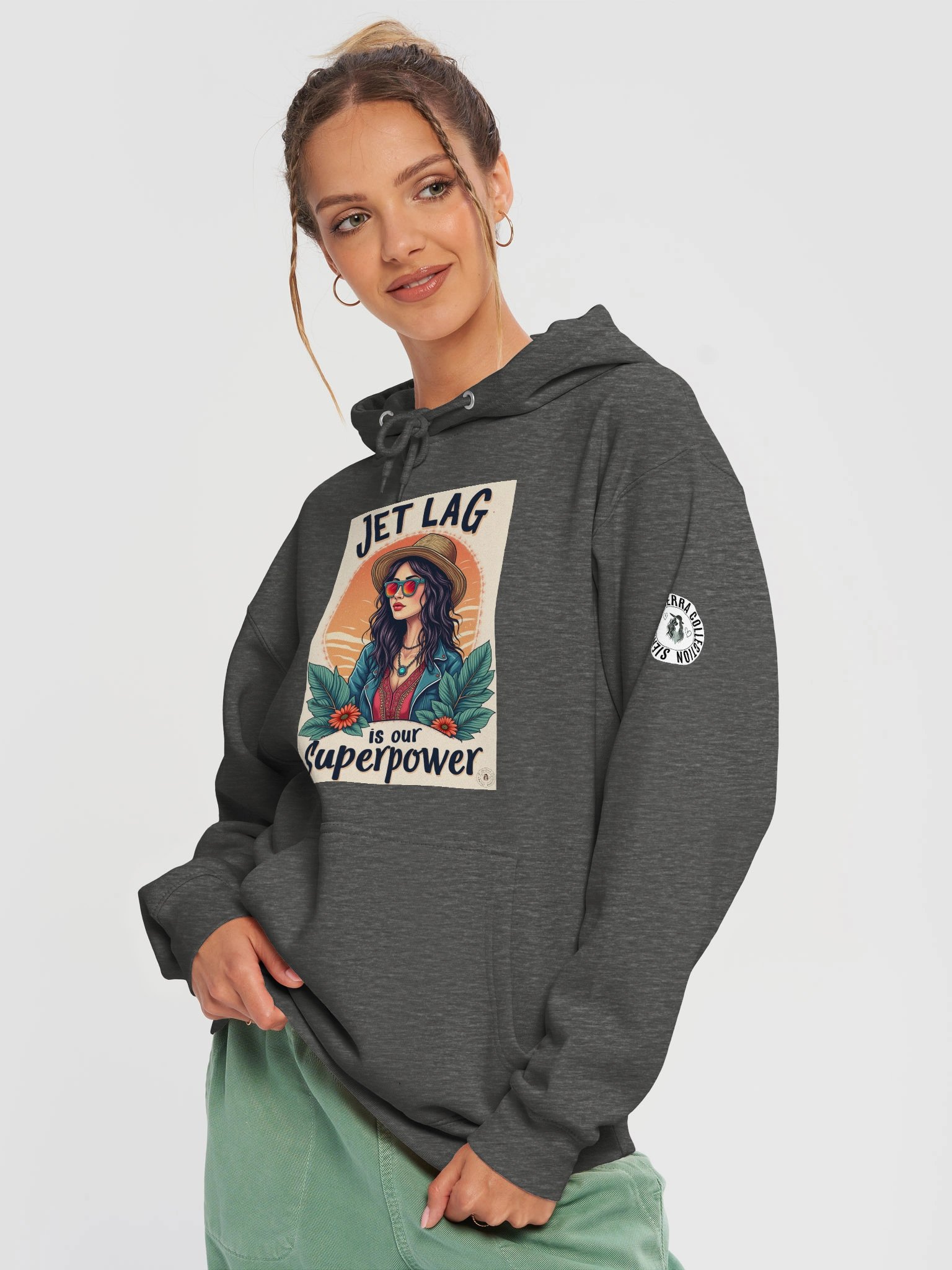 Jet Lag Superpower Hoodie – Travel Streetwear Style product image (12)