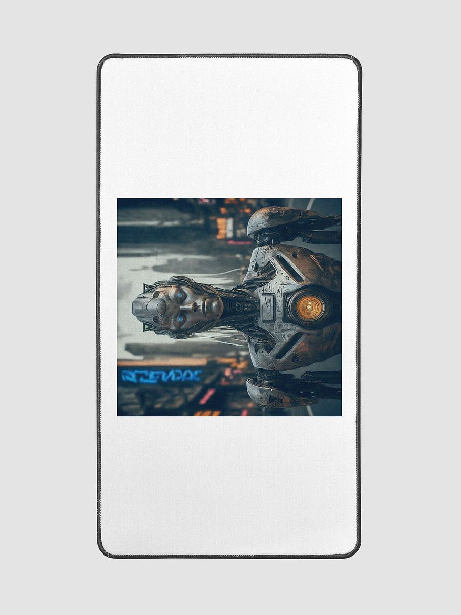 Neon Cyborg City Desk Mat product image (2)