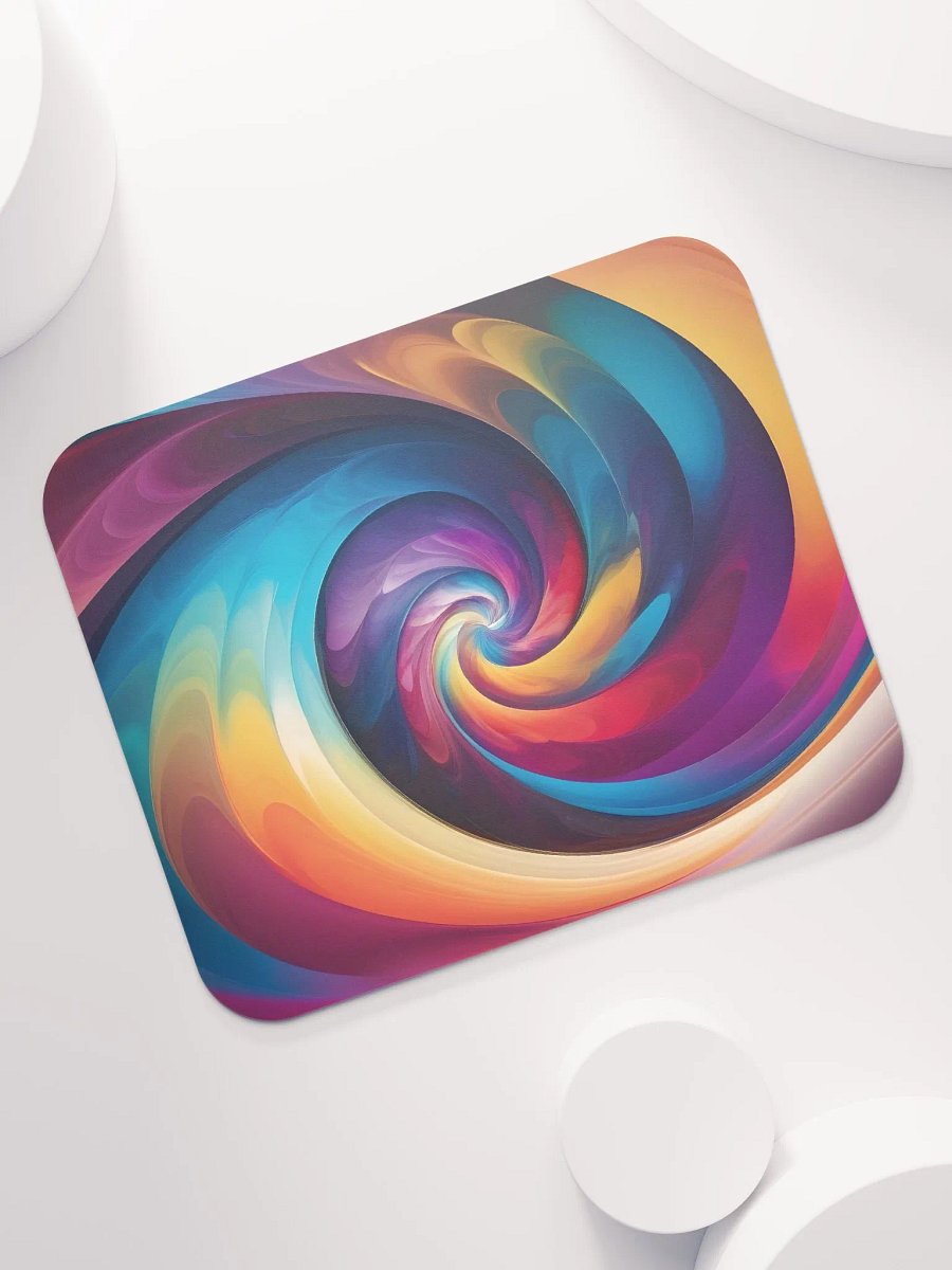 The Psychedelic Rainbow Spiral Classic Mouse Pad product image (7)
