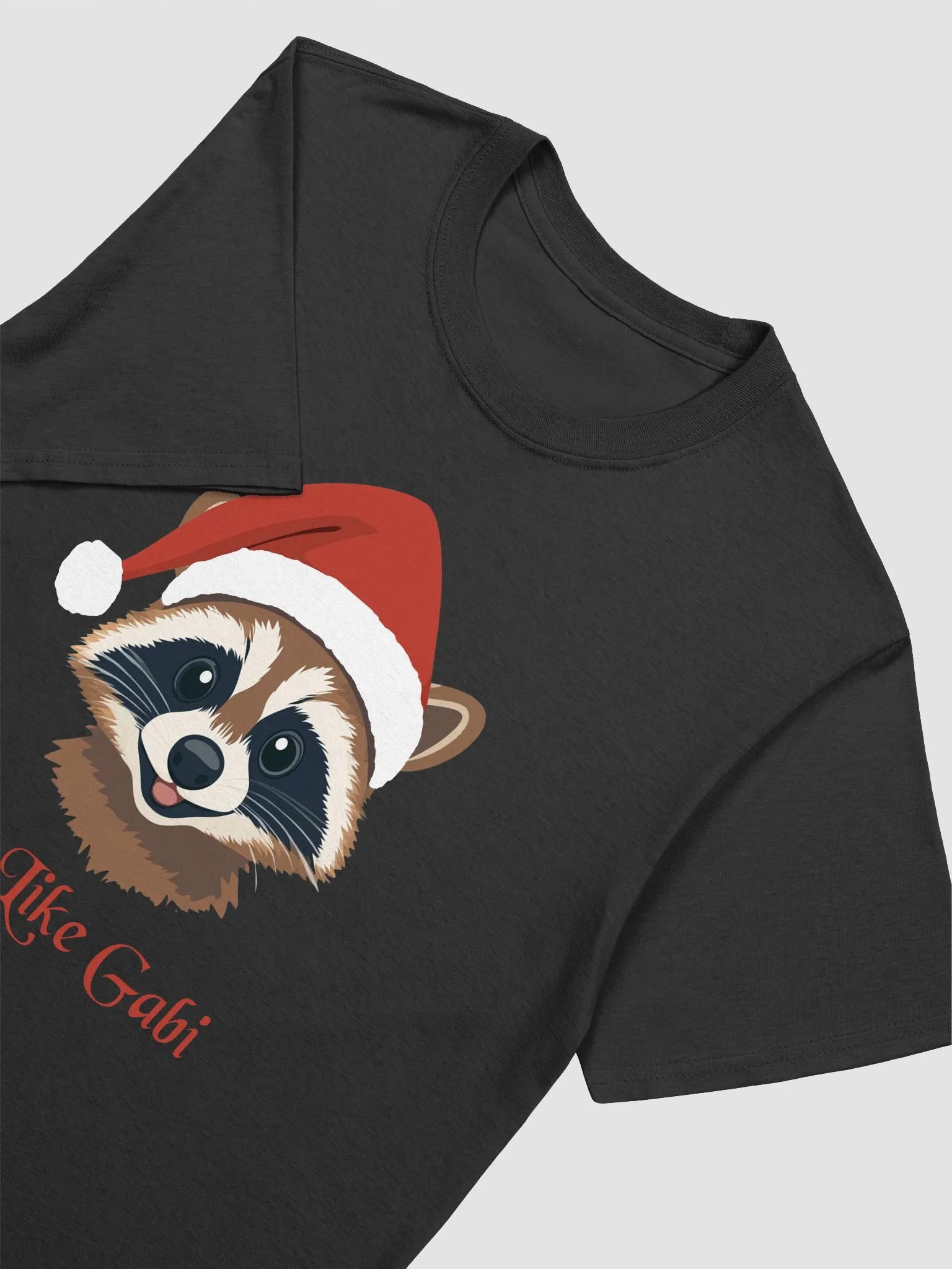 Santa Raccoon Unisex T-Shirt product image (3)