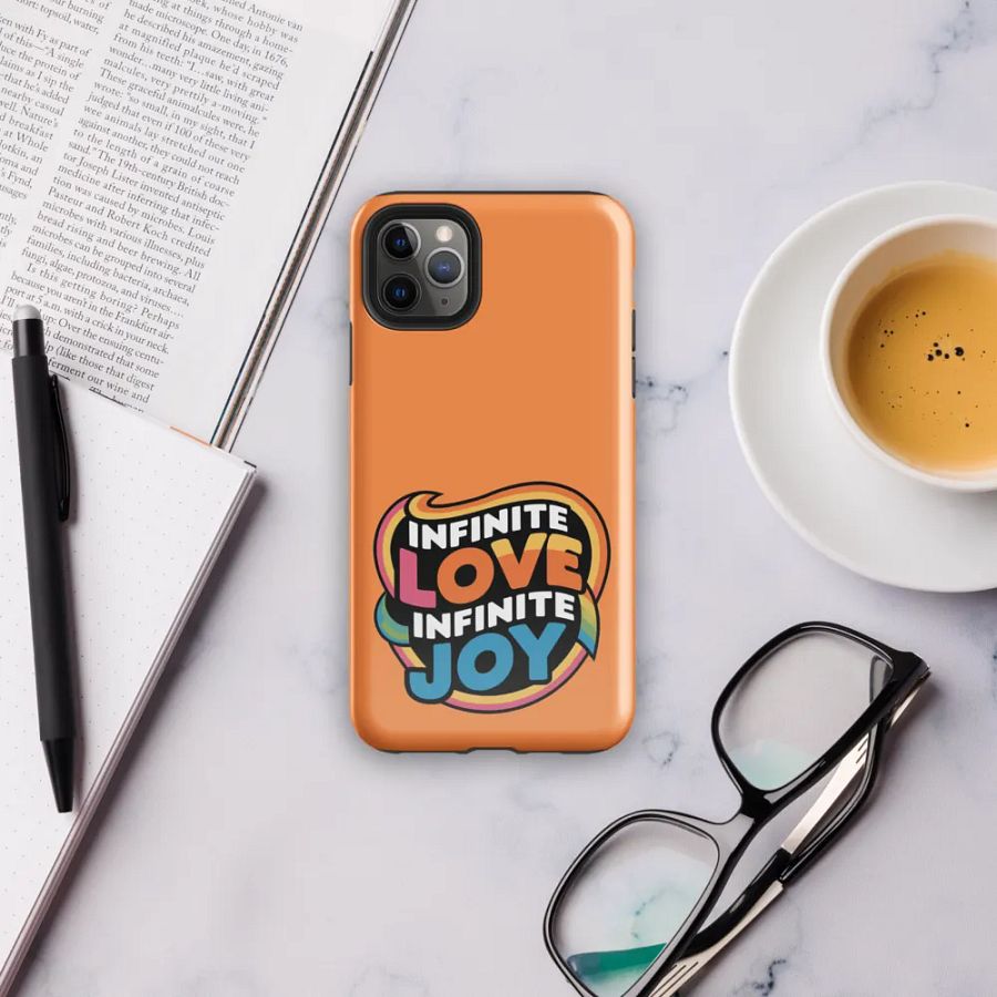 Infinite Love Infinite Joy Tough Case for Iphone (Orange) product image (6)
