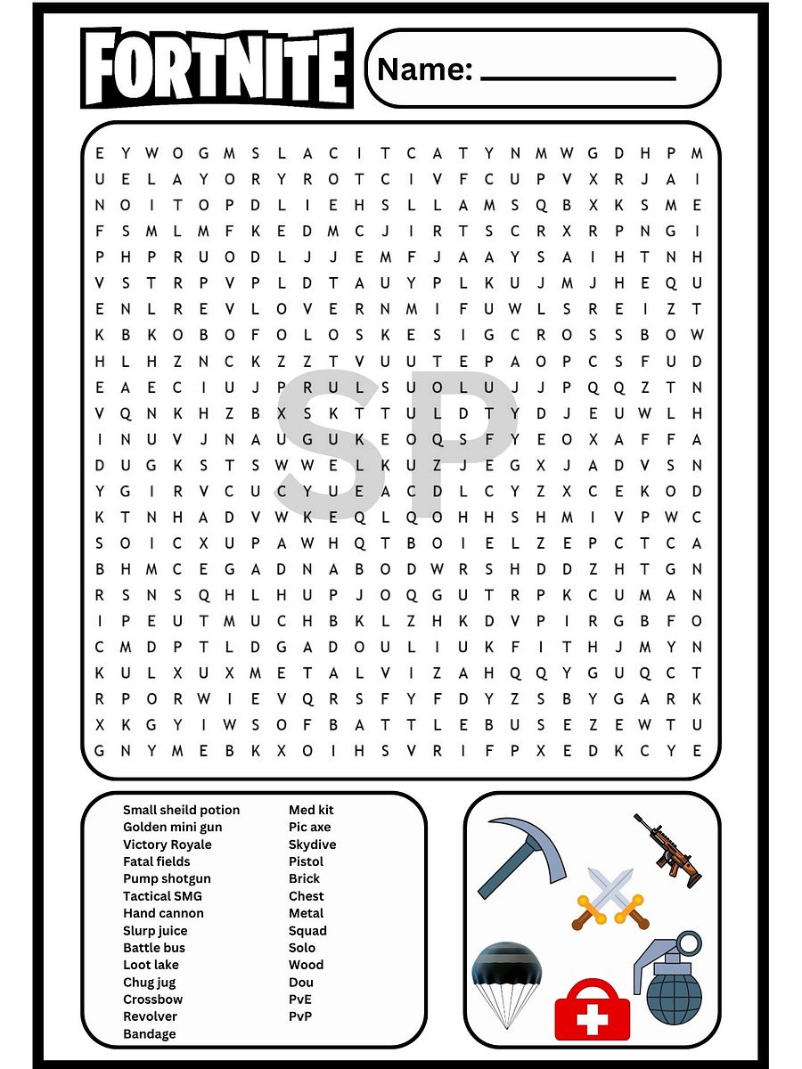 Fortnite Word Search Puzzle with Answer Key product image (2)