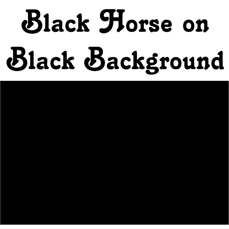 Black Horse on Black Background product image (2)