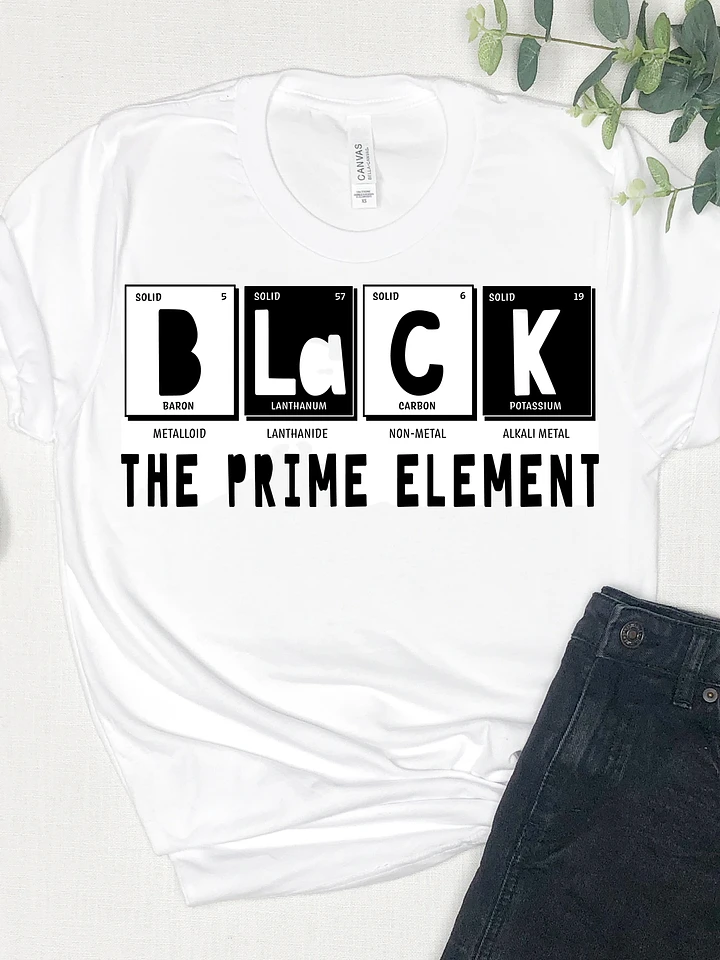Prime Element BLACK: Bella Canvas White Tee product image (1)