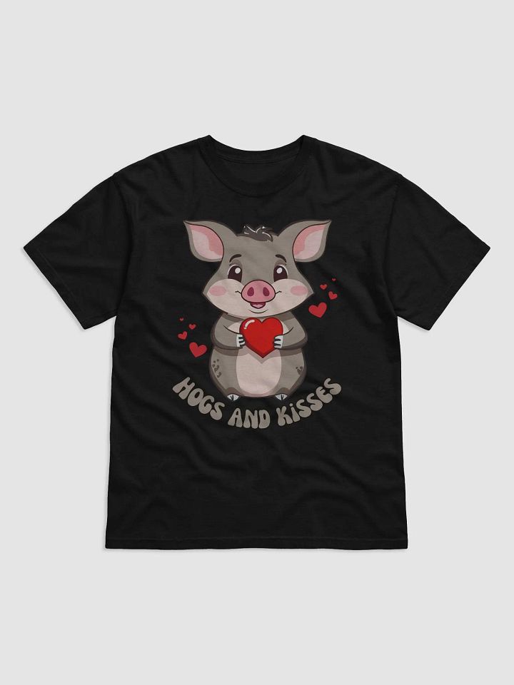 Hogs and Kisses Cute Valentine's Day T-shirt product image (7)