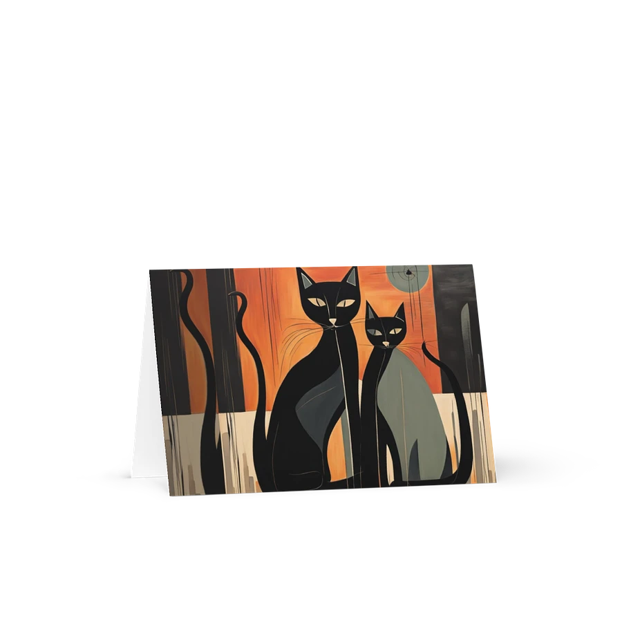 Abstract Black Love Cats product image (8)