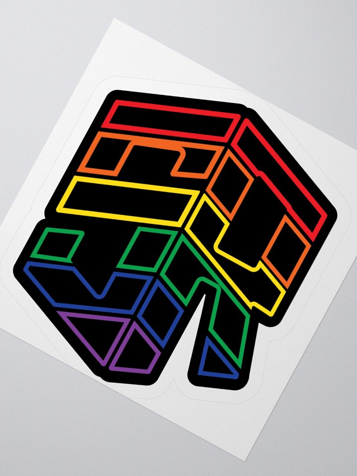 Outlined Pride Logo Sticker product image (5)