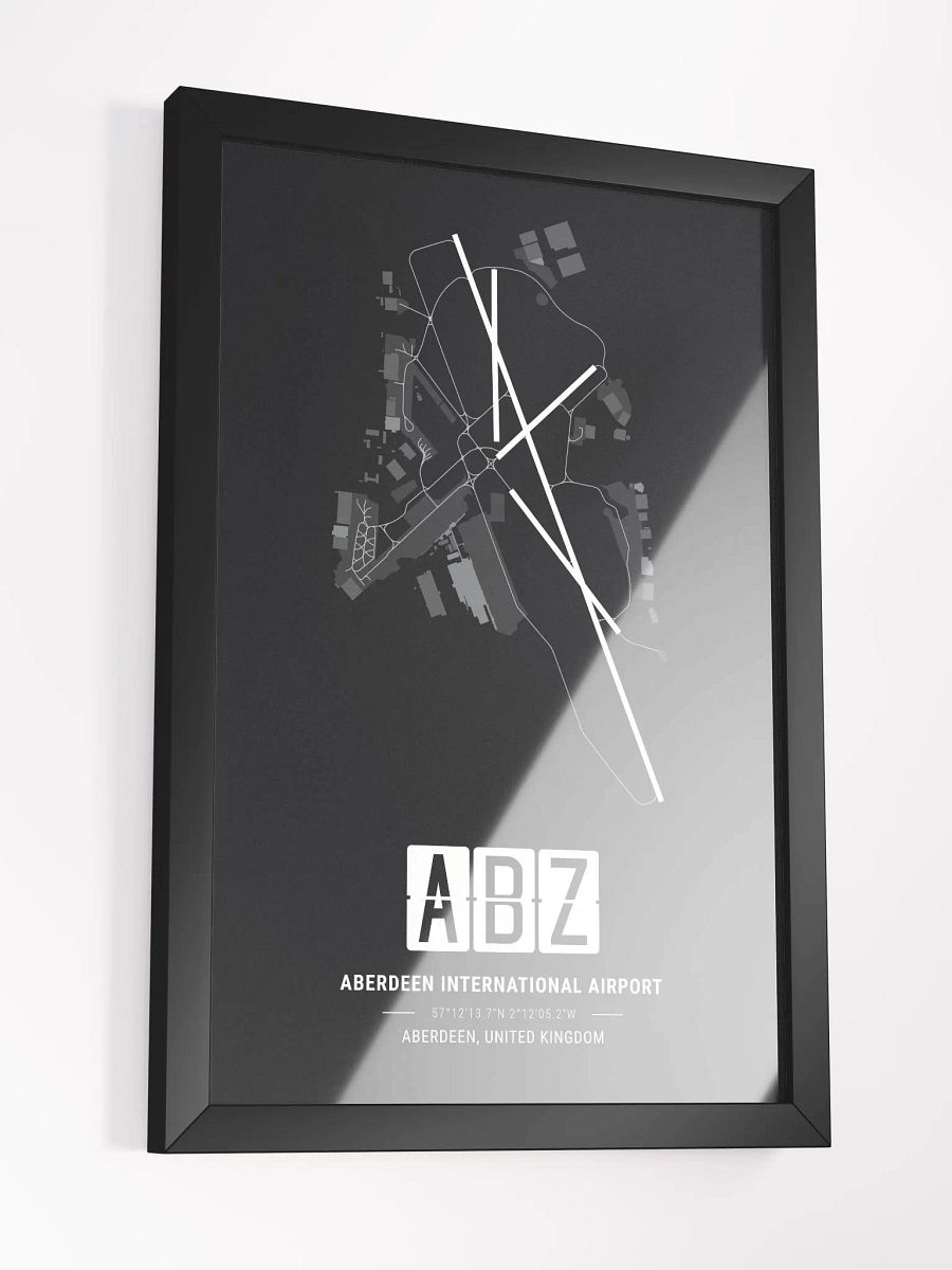 Framed Airport ABZ Premium Map On Matt Paper product image (3)
