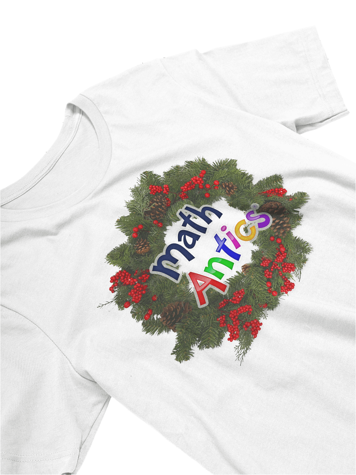 Holiday adult T-Shirt (wreath) product image (2)