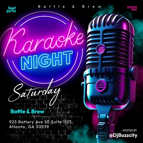 We are moving the party to Saturday for our Karaoke event! If you were not at the last one don't miss this one bc its only on...