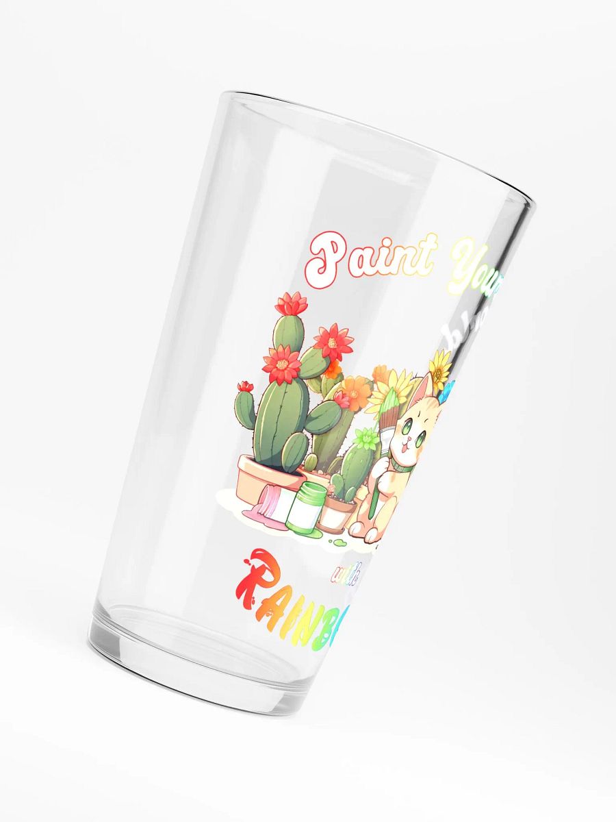 Rainbow Kitten Artist Pint Glass product image (6)