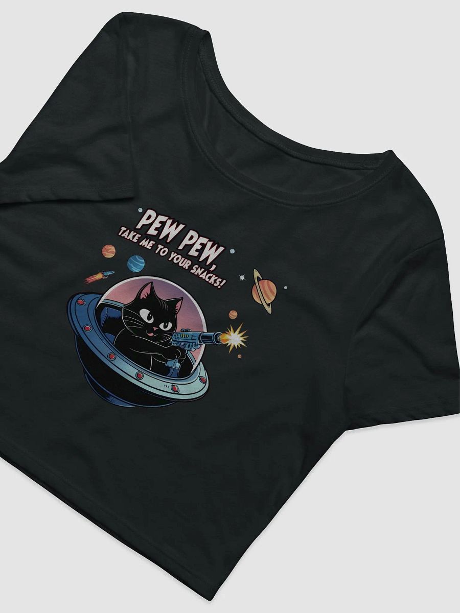 Pew Pew Cat Snack Attack - funny graphic t-shirt product image (3)