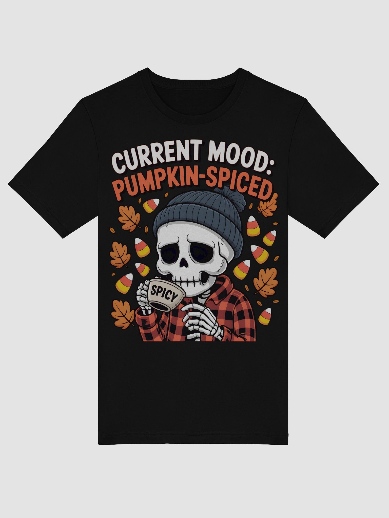 Pumpkin-Spiced Skeleton Tee product image (47)