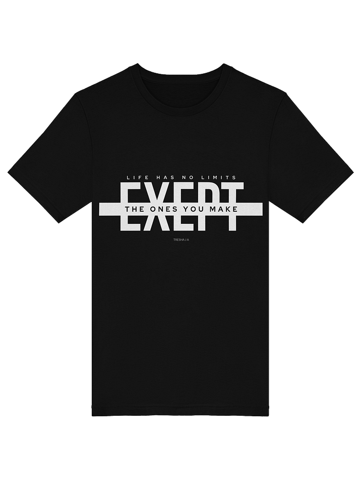 No Limits Black Tee – Break the Box You Built product image (1)