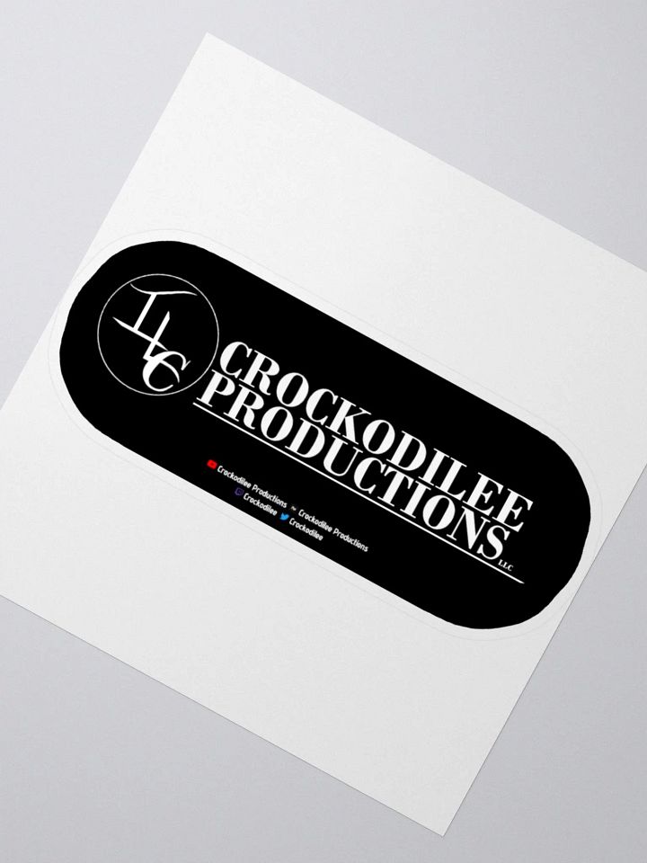 Crockodilee Productions Logo w Socials Sticker product image (6)