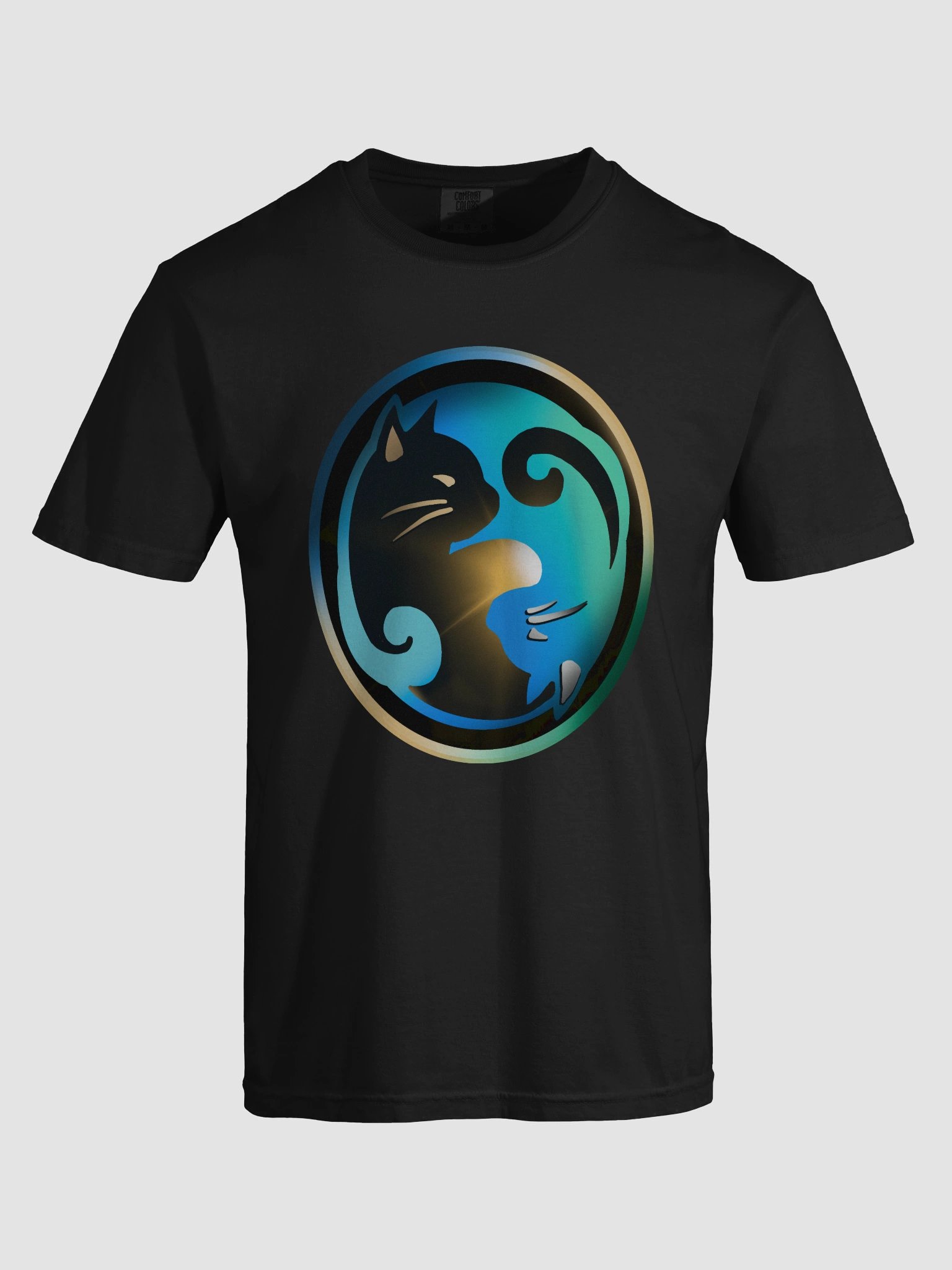Meow Yin Yang T-shirt product image (4)