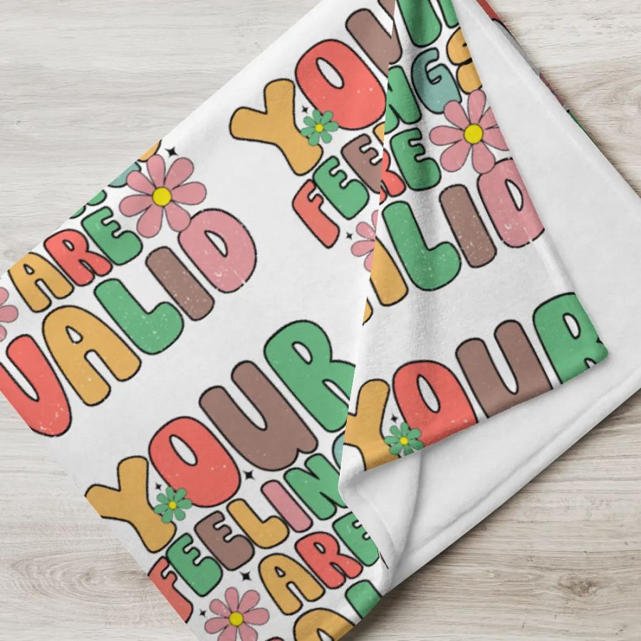 Your Feelings Are Valid Blanket product image (8)