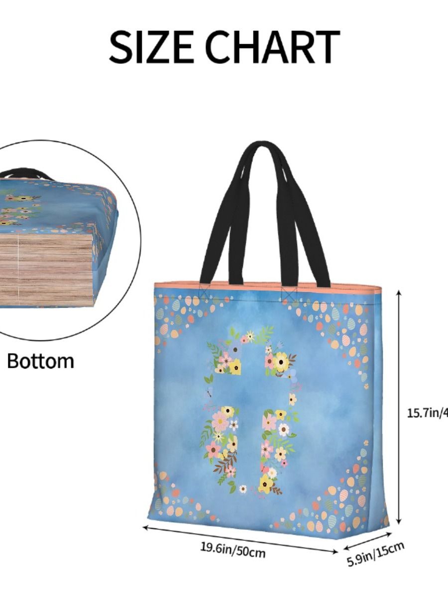 Easter Bag (Reusable tote bag) #Easterbasketalternative#Easteregghunt product image (4)