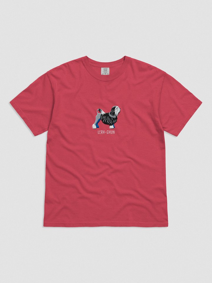 Lerv-Chun T-Shirt(Embroidered) of a Lowchen(Black & White) product image (41)