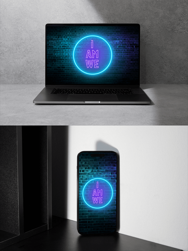 I Am We – Neon System Wallpaper (2 Versions) product image (1)