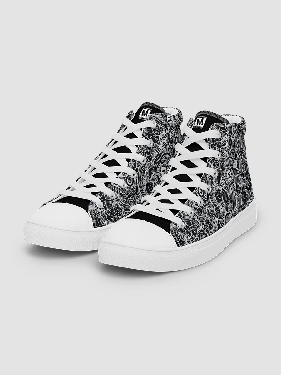 Dark Space Scribble - Men's High Tops | #MadeByMELO product image (4)