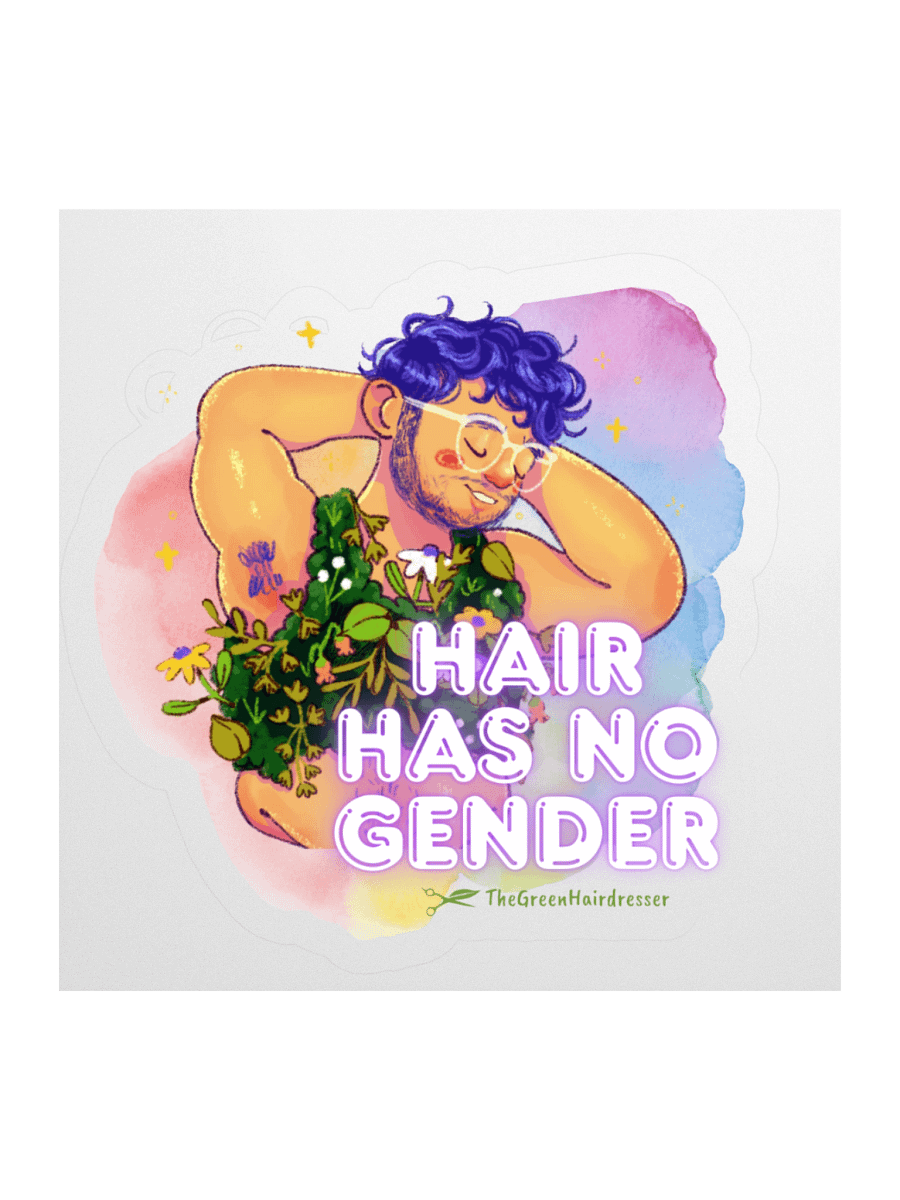 Hair Has No Gender sticker product image (1)