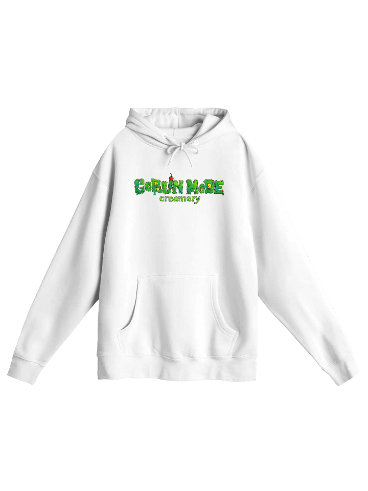 Goblin Mode Creamery Font logo on front w/ Cone Logo on back Hoodie product image (1)