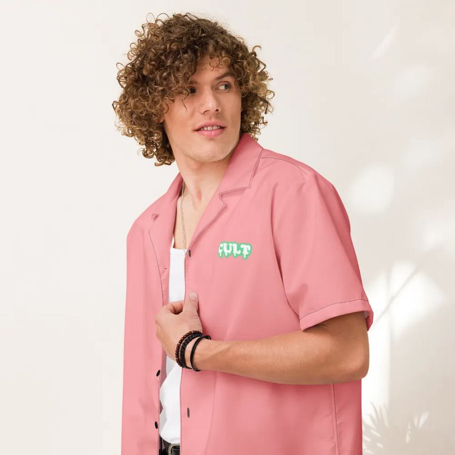 SALMON MINT BUTTON UP product image (7)