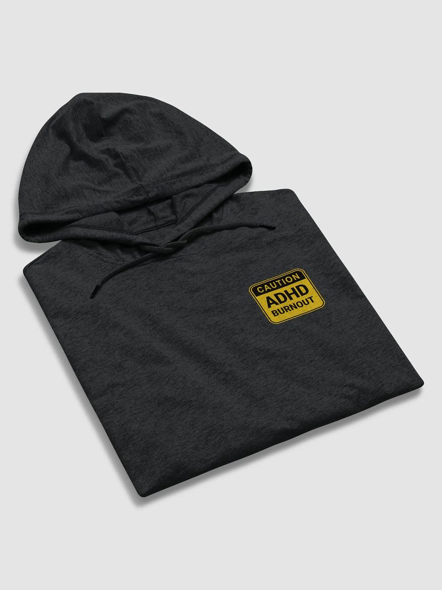 CAUTION: ADHD BURNOUT printed lightweight hoodie product image (5)
