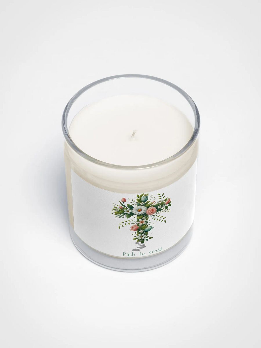 Floral Cross Soy Wax Candle product image (3)
