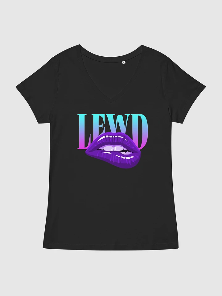 LEWD Women fitted v-neck T product image (1)