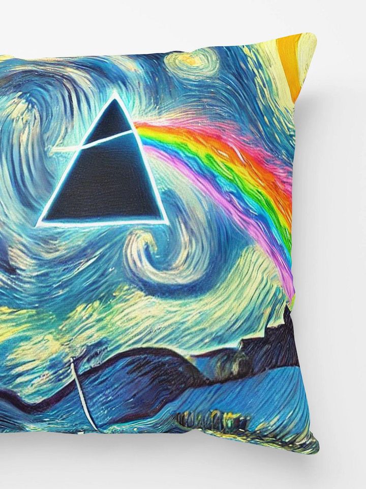 🛋️ Pink Floyd – Dark Side of the Moon Van Gogh-Inspired 18x18 Pillow product image (2)