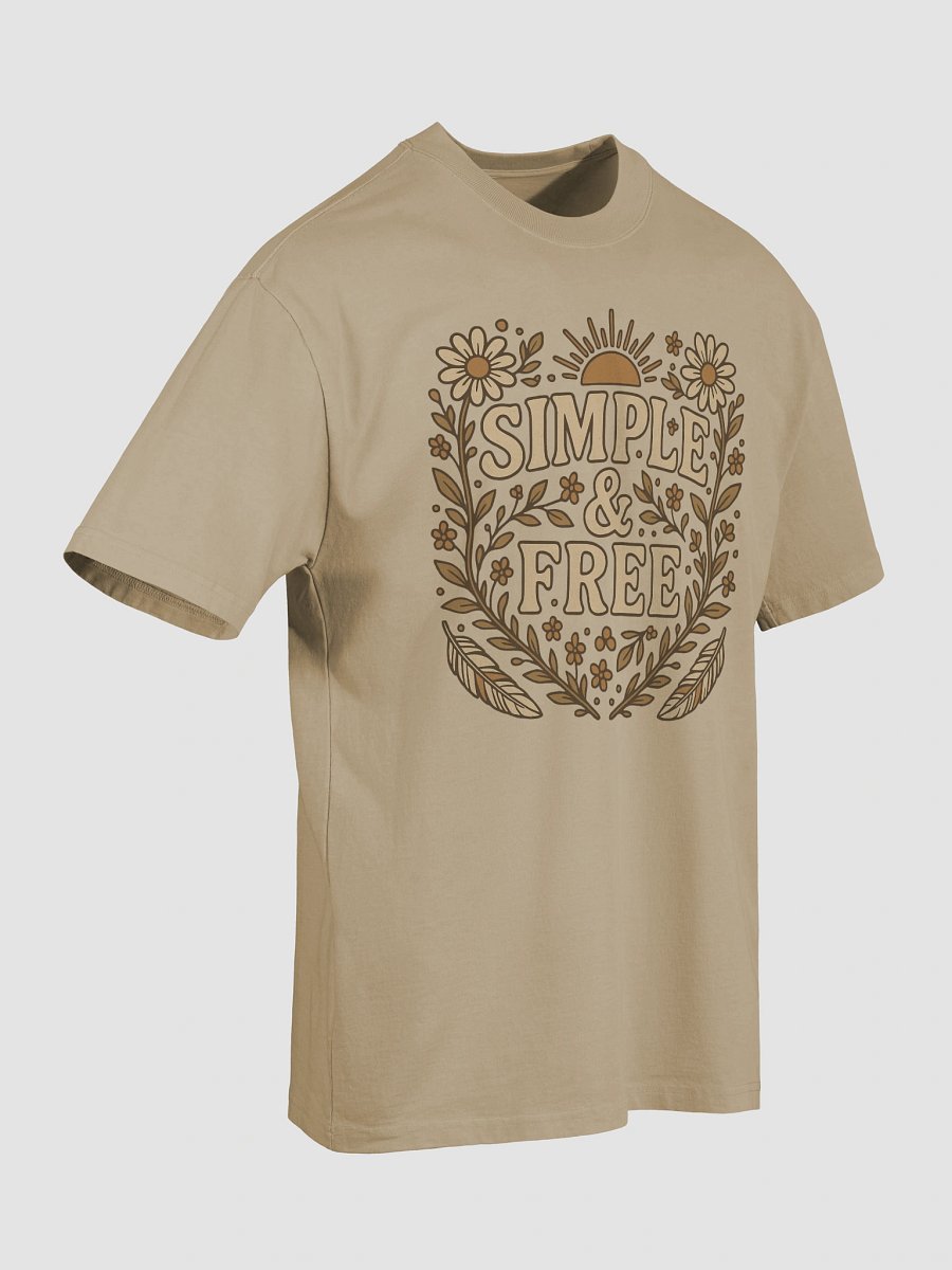 Vintage Floral 'Simple & Free Faded Tee product image (25)