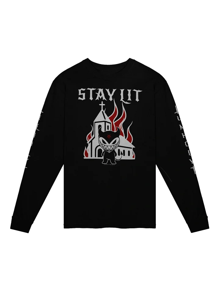 Grinxi: Burn Church Unisex Long Sleeve T-Shirt product image (1)