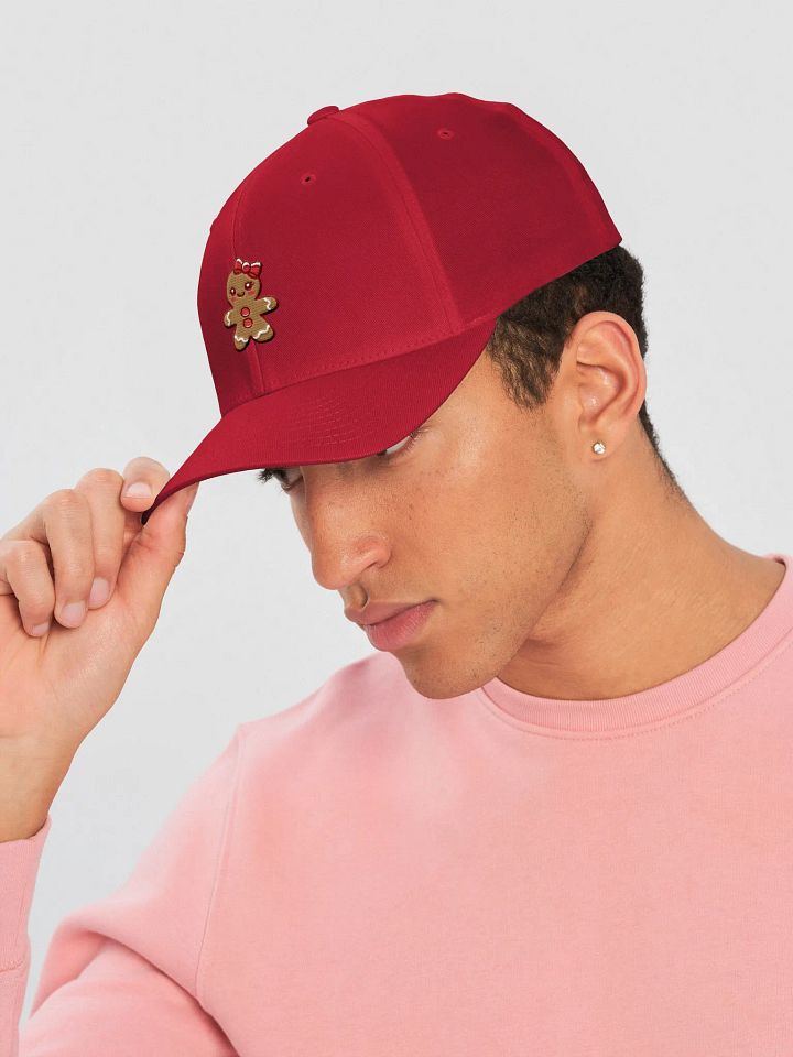 Gingerbread Girl Embroidered Structured Fitted Cap product image (2)