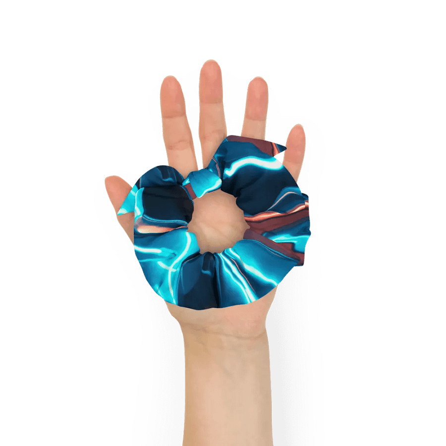 Electric blue and red Abstract Art Scrunchie product image (10)