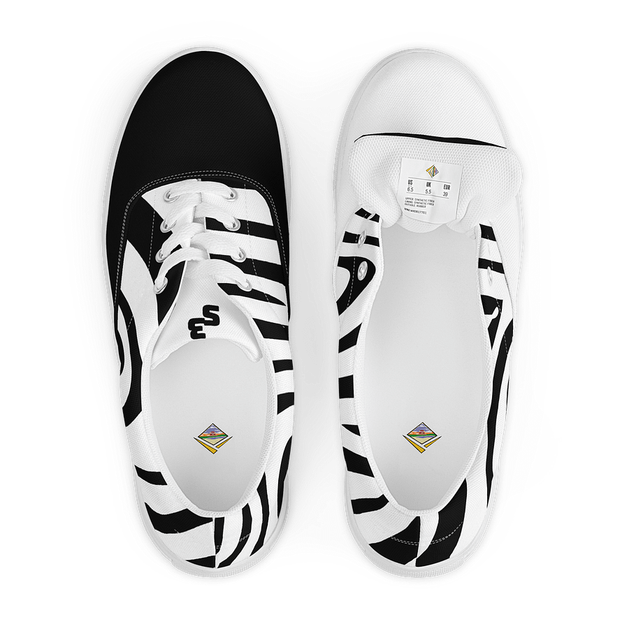 S³ Abstract Yin And Yang Laced Canvas Shoes product image (6)