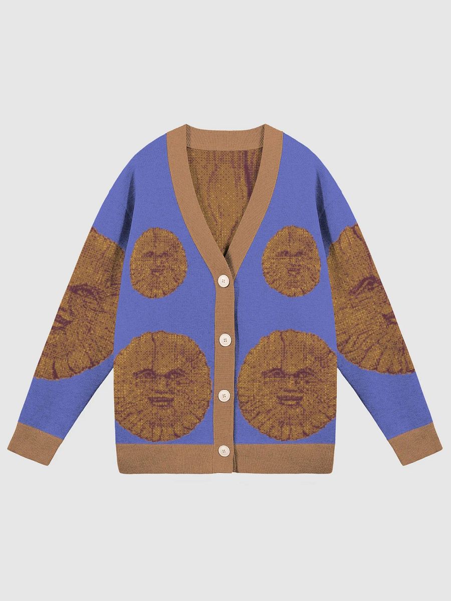 Green Man knit cardigan blue variant product image (3)