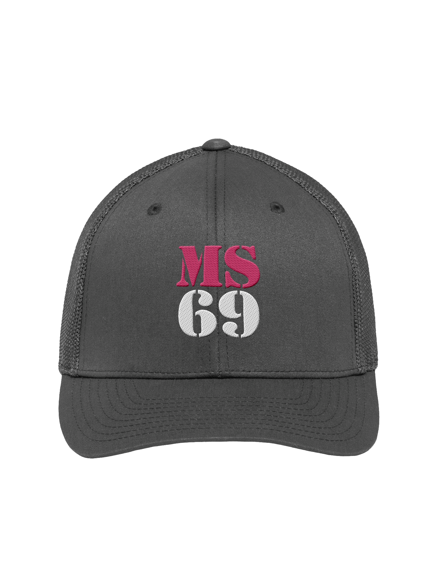 MS69 - Flexfit Trucker Hat Pink/White product image (1)
