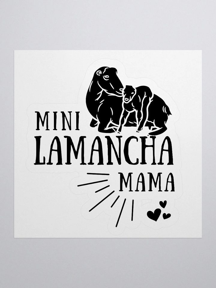 Mini Lamancha Mama KISS Cut Stickers product image (6)