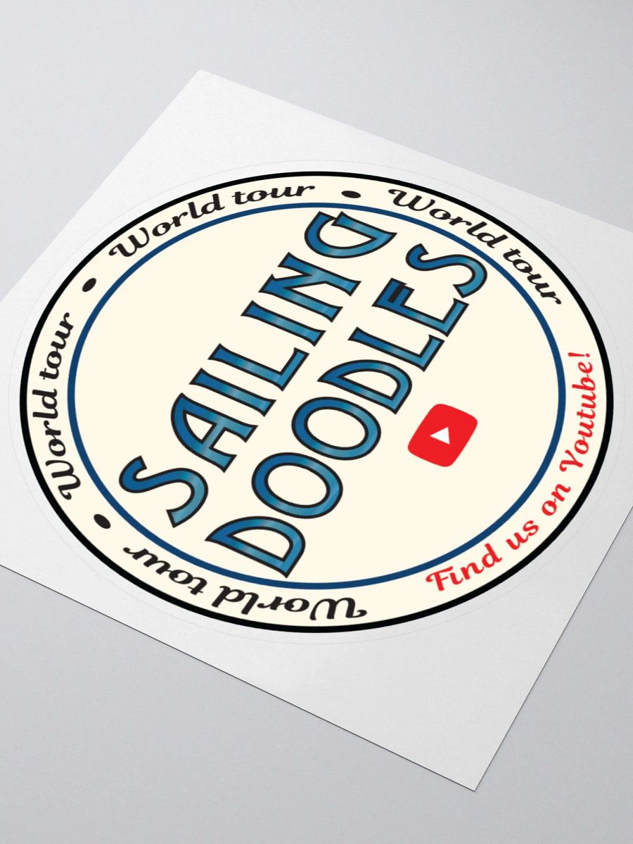 Sailing Doodles Round Sticker product image (9)