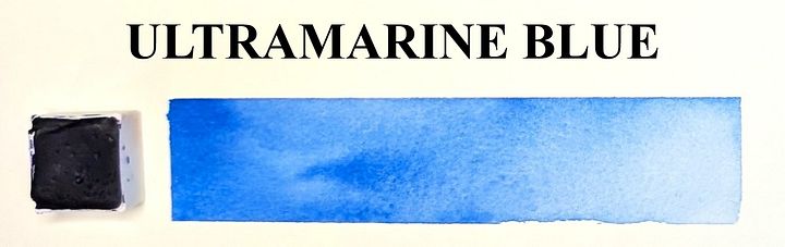 Ultramarine Blue Water Color Paint Half Pan product image (1)