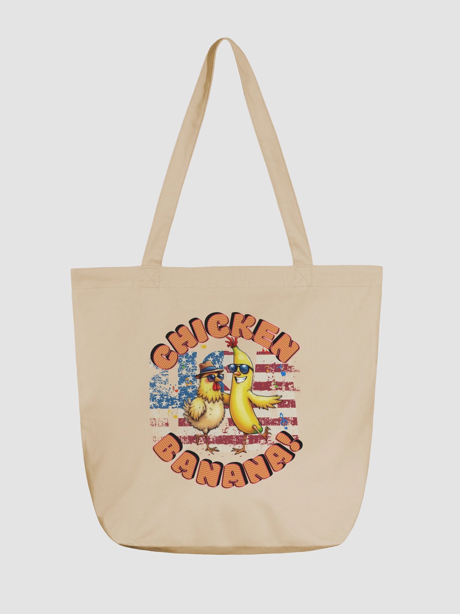 Chicken Banana USA Flag Funky Eco Tote product image (5)