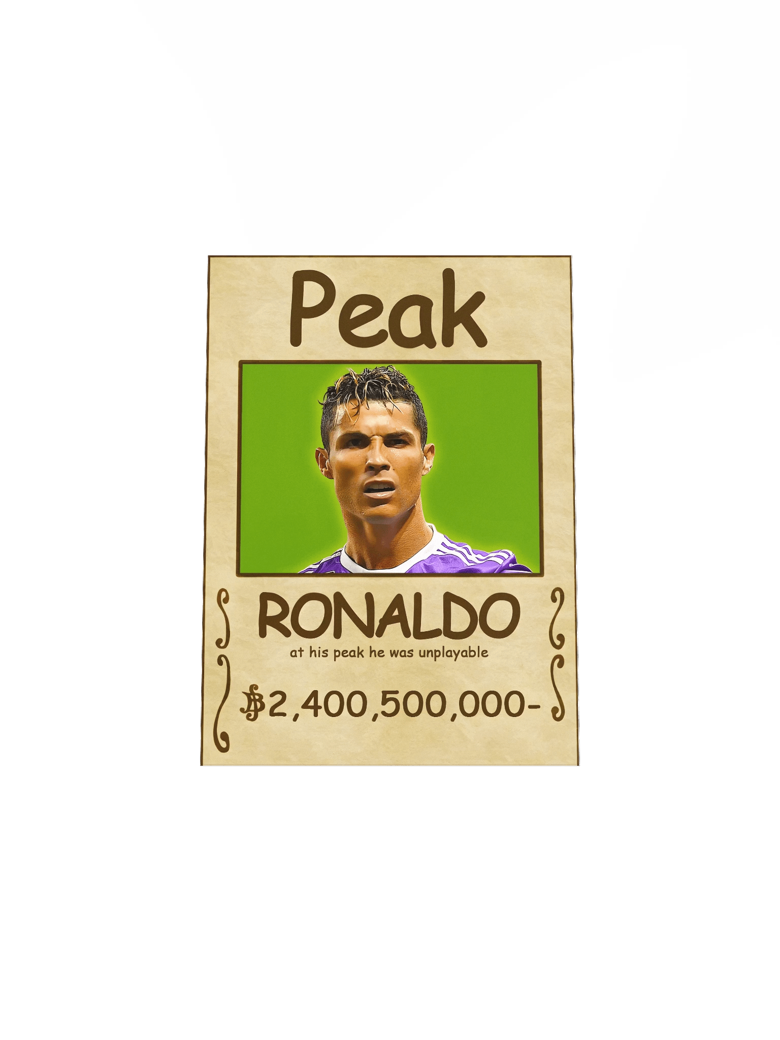 PEAK RONALDO WANTED POSTER product image (10)
